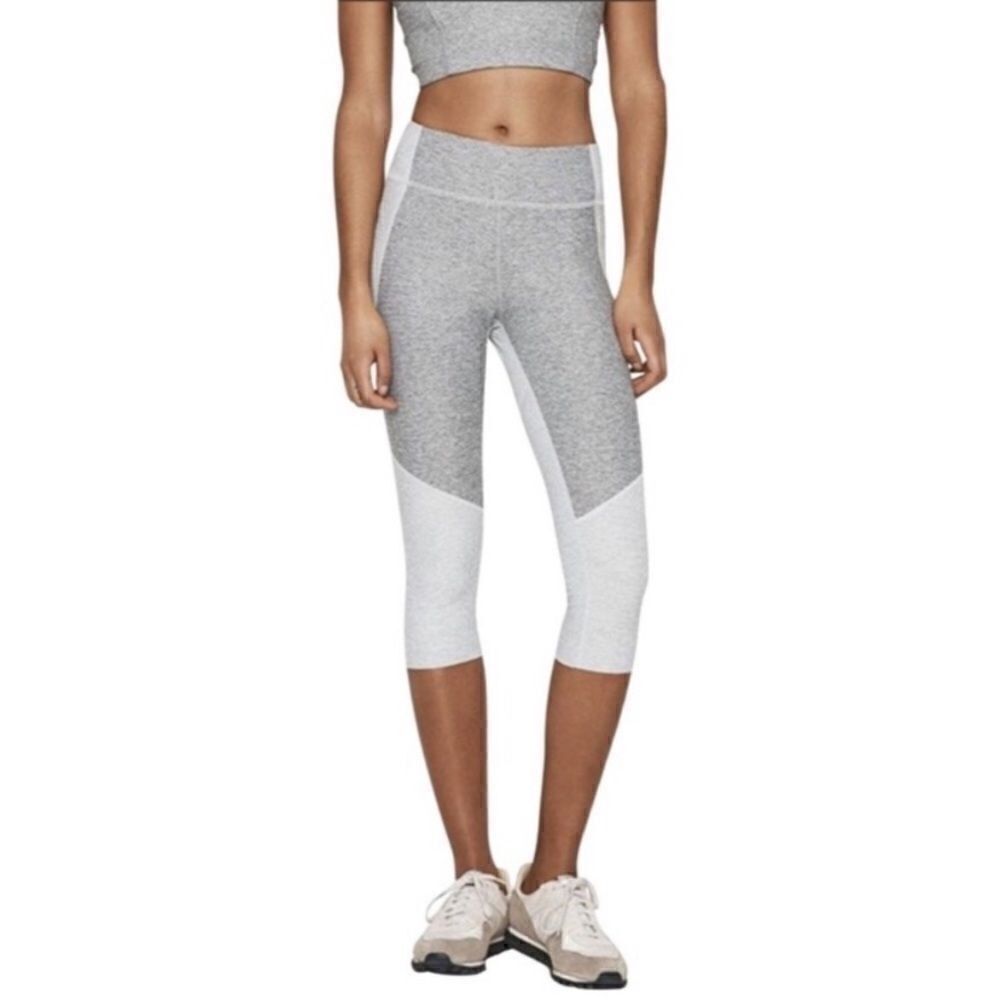 Outdoor Voices Gray Two-Tone Knee High Leggings Size XS in Gray